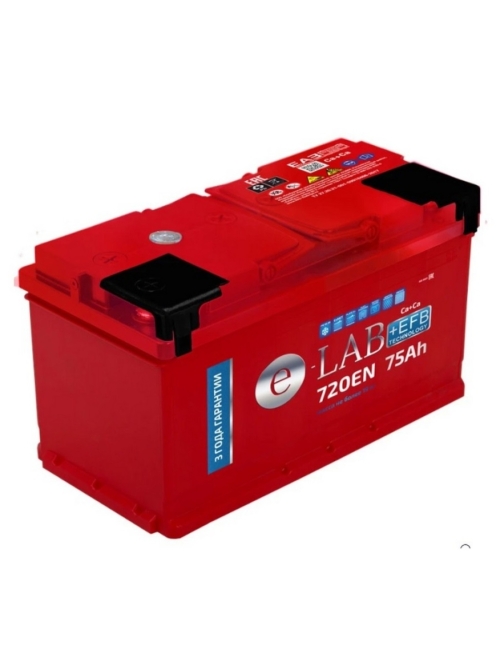 Аккумулятор, ELAB 075111K11E, EFB, 75 Ah, обратная полярность