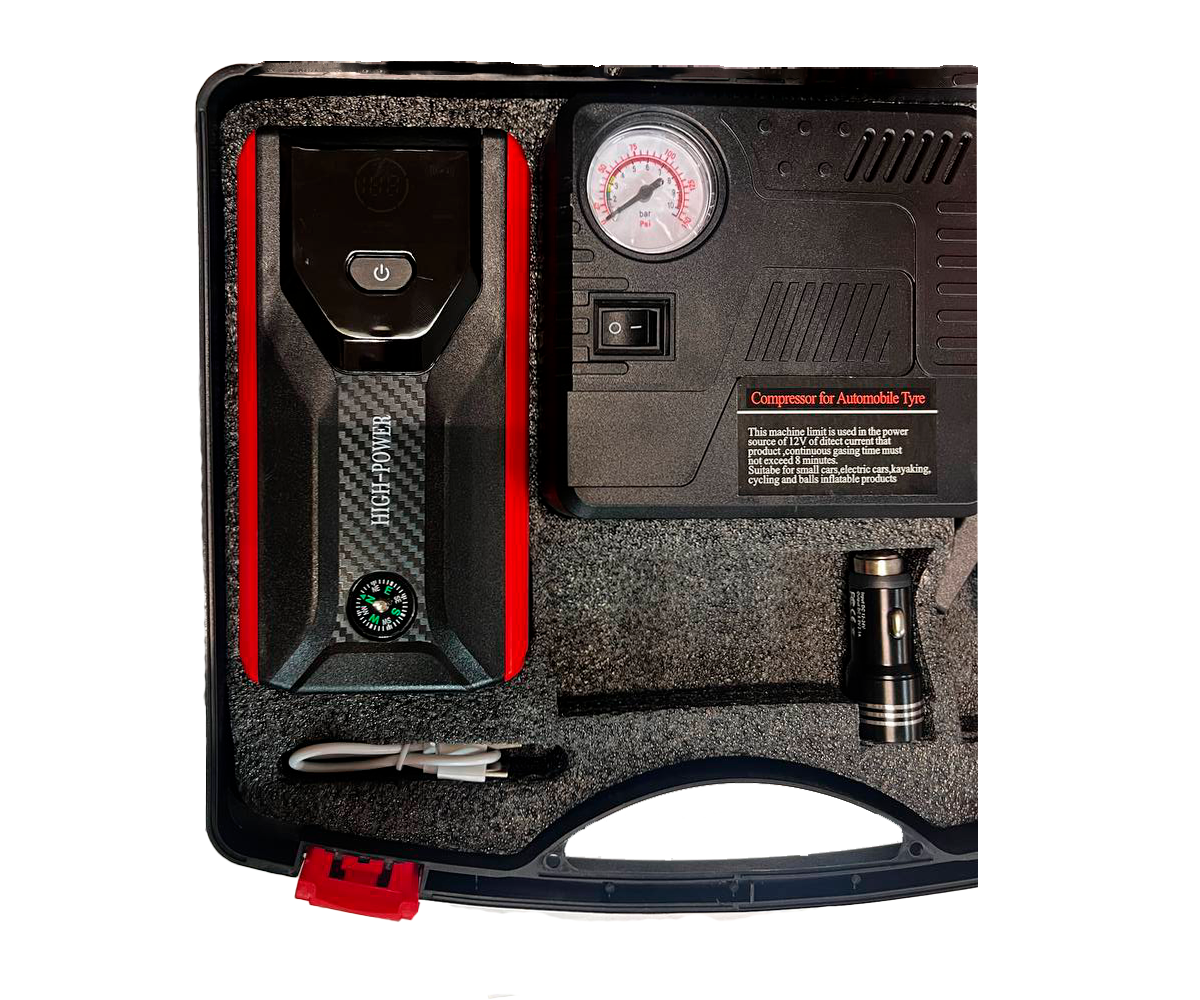 Пусковое устройство + компрессор JEEP Пиковый ток 1800 А