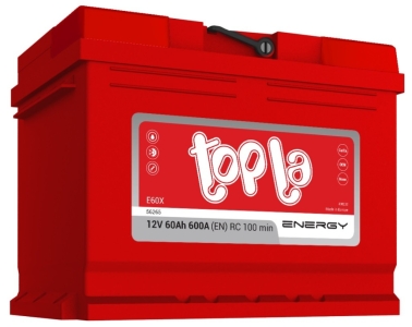 Аккумулятор легковой Topla Energy 60 а/ч 600А Прямая полярность