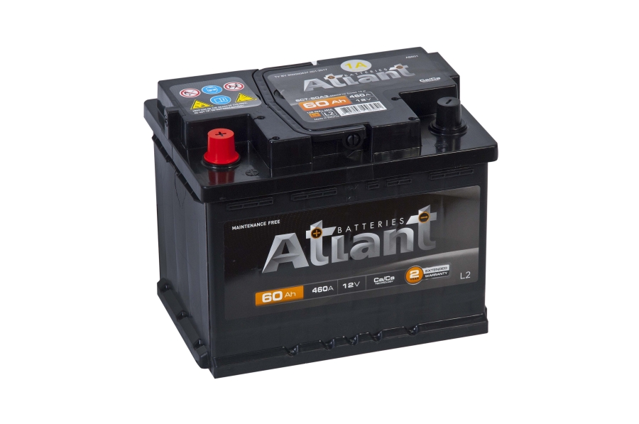 АККУМУЛЯТОР АВТОМОБИЛЬНЫЙ ATLANT BLACK 60AH 460A (О.П)
