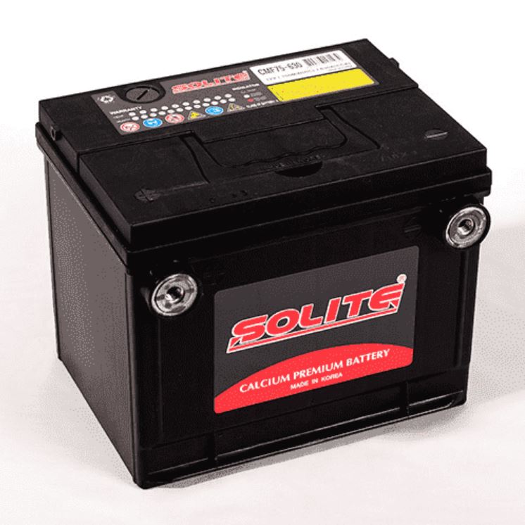 Аккумулятор автомобильный SOLITE CMF75-650 (75L) боковые клеммы 650 А прям. пол. 75 Ач