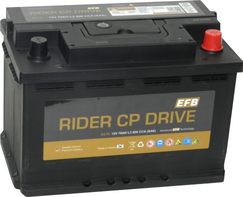 Аккумулятор RIDER EFB EC70 70 Ah