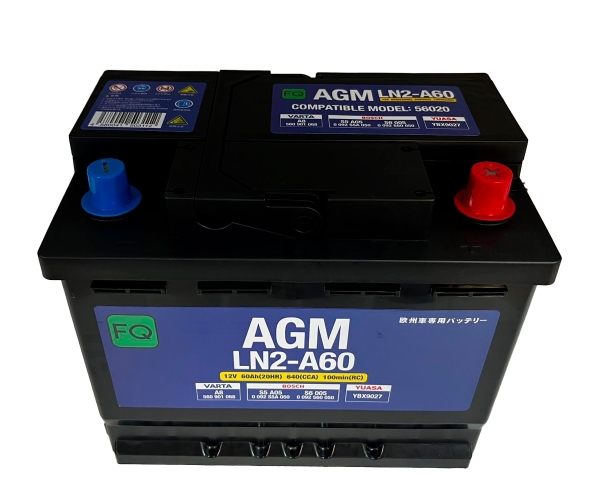 Аккумулятор, FQ AGMLN2A60, AGM, 60 Ah, обратная полярность